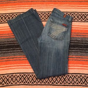7FAM JEANS size 27 DOJO Flare